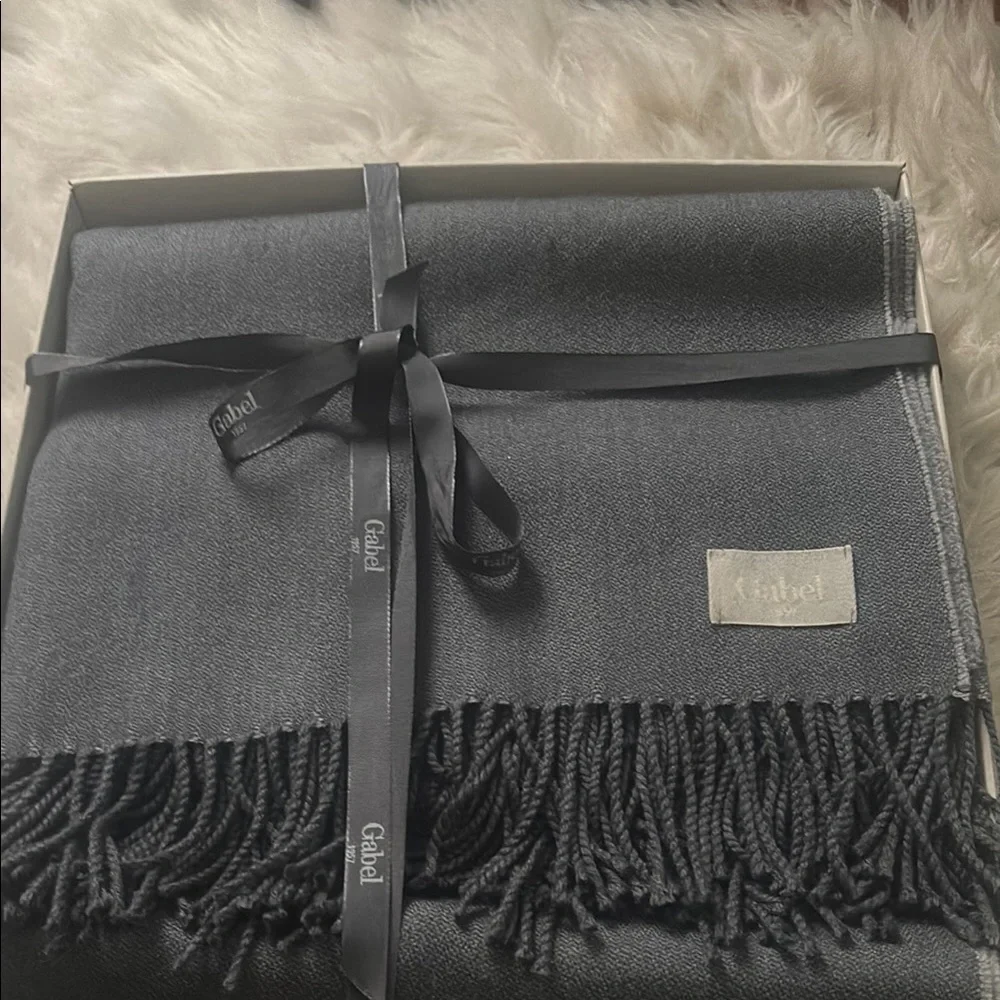 Gabel 1957 Throw/Scarf/Wrap Charcoal Gray -